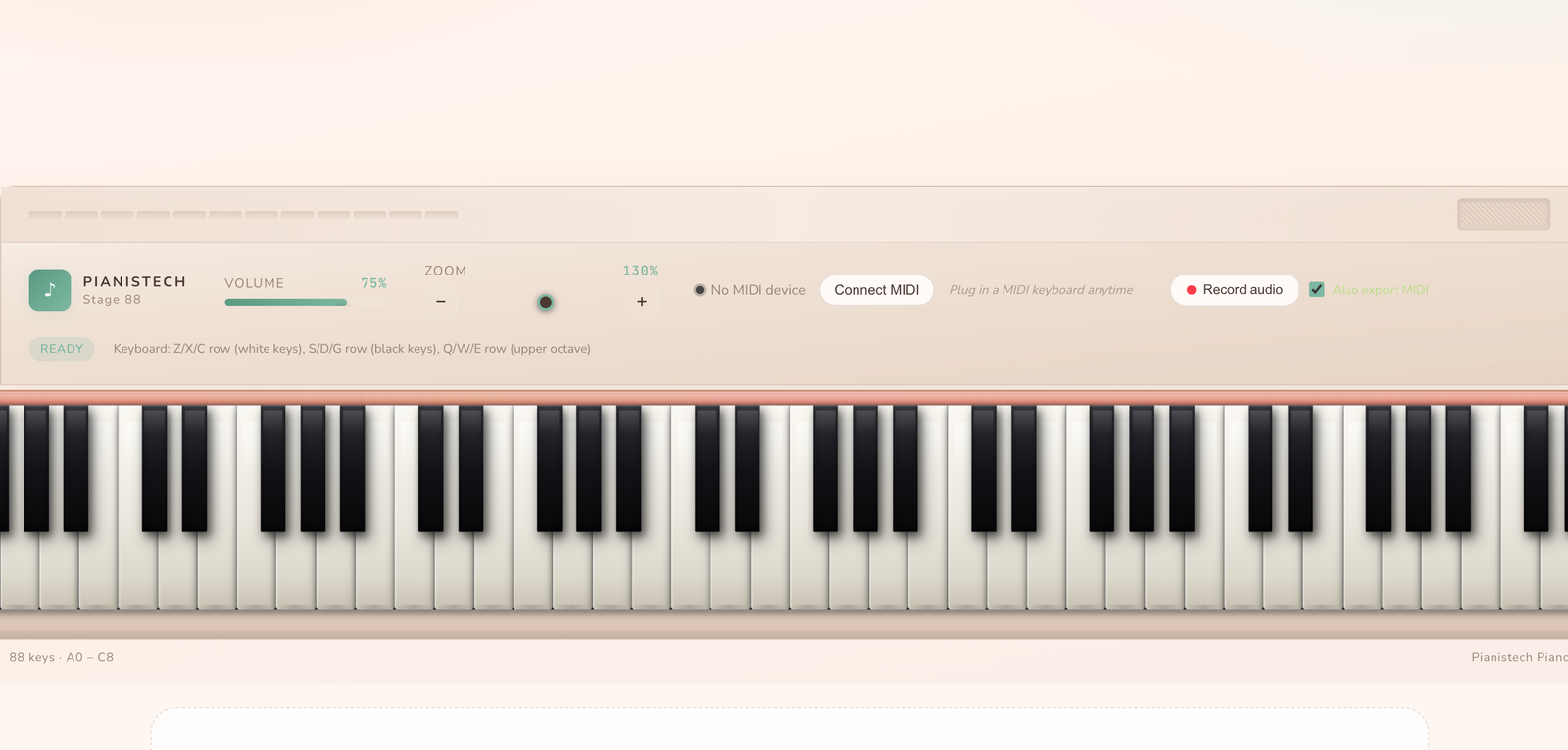 Piano virtual gratis 88 teclas